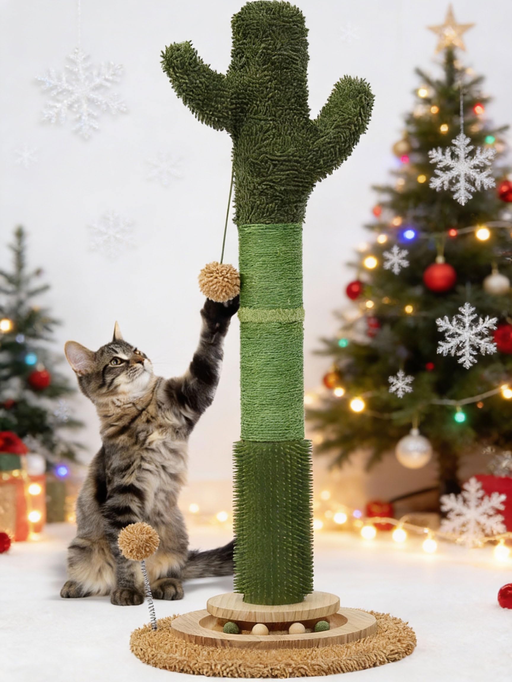 OTOB grattoir chat cactus haut, 91 cm, stimulation griffage et jeu