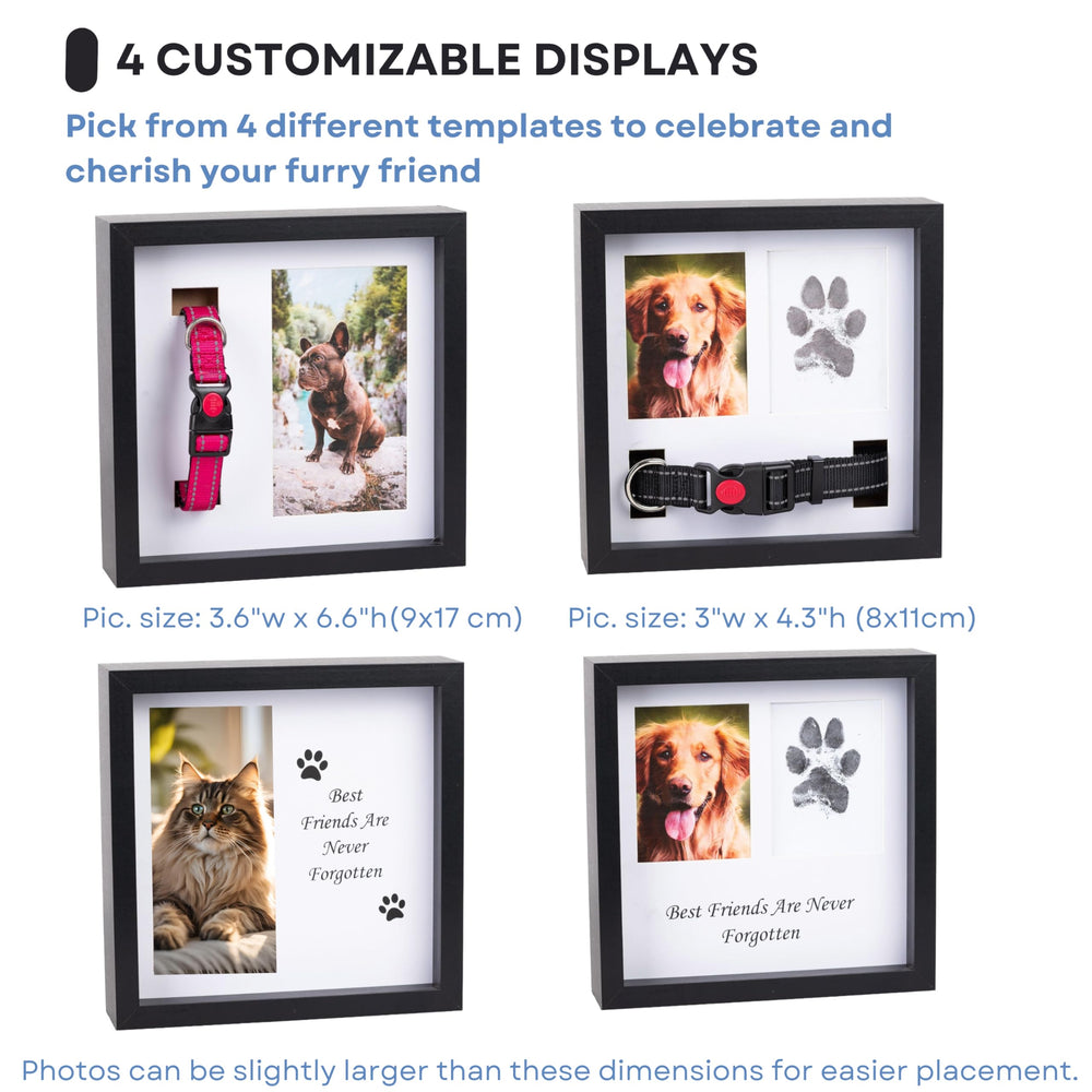 OtterPets cadre memorial chien 9x9: présentation élégante pour photo et souvenir