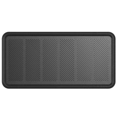 Ottomanson bac à bottes antidérapant intérieur extérieur 16x32 noir, pratique et durable.
