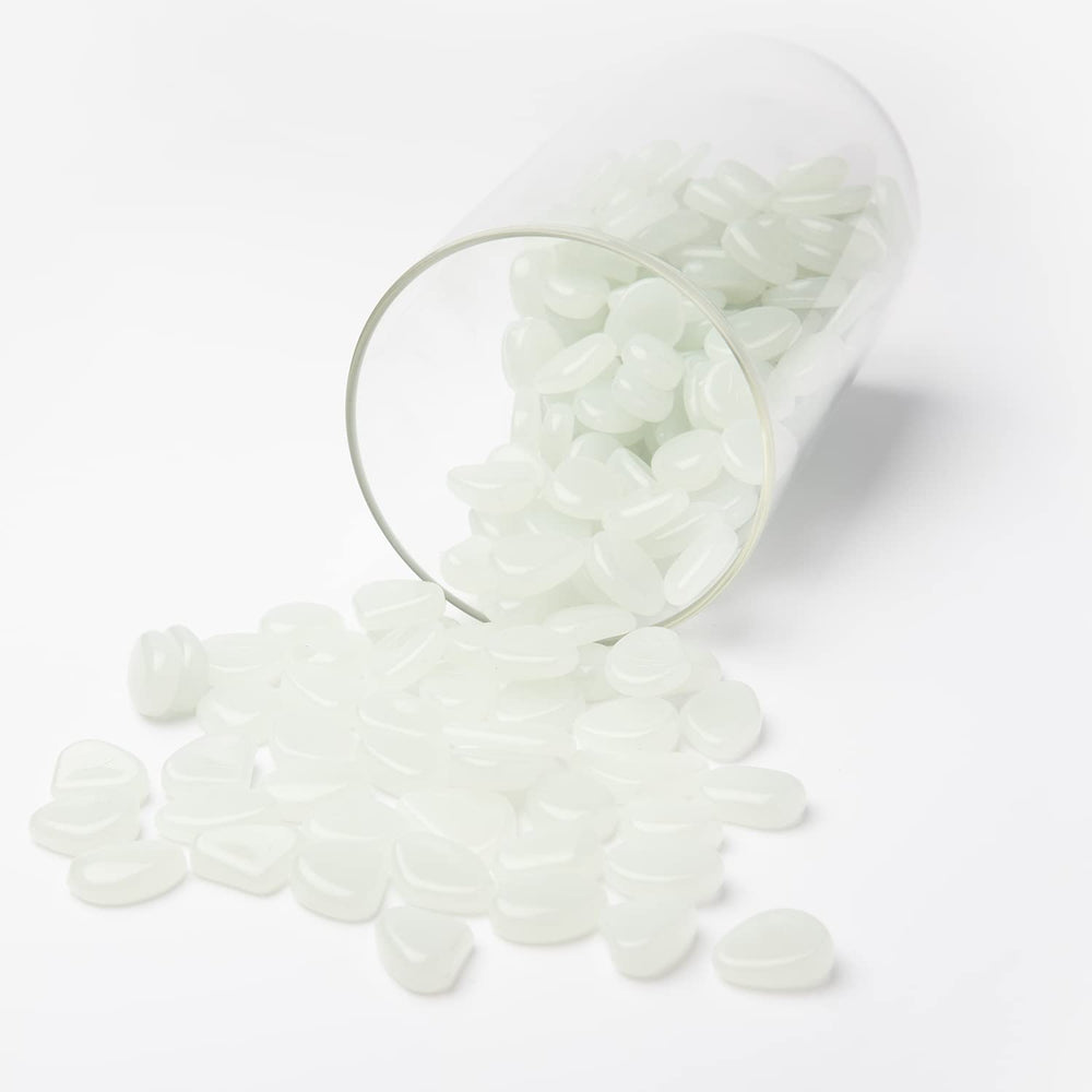 Galet lumineux Oubest bleu pour pots de plantes, accent décoratif intérieur.