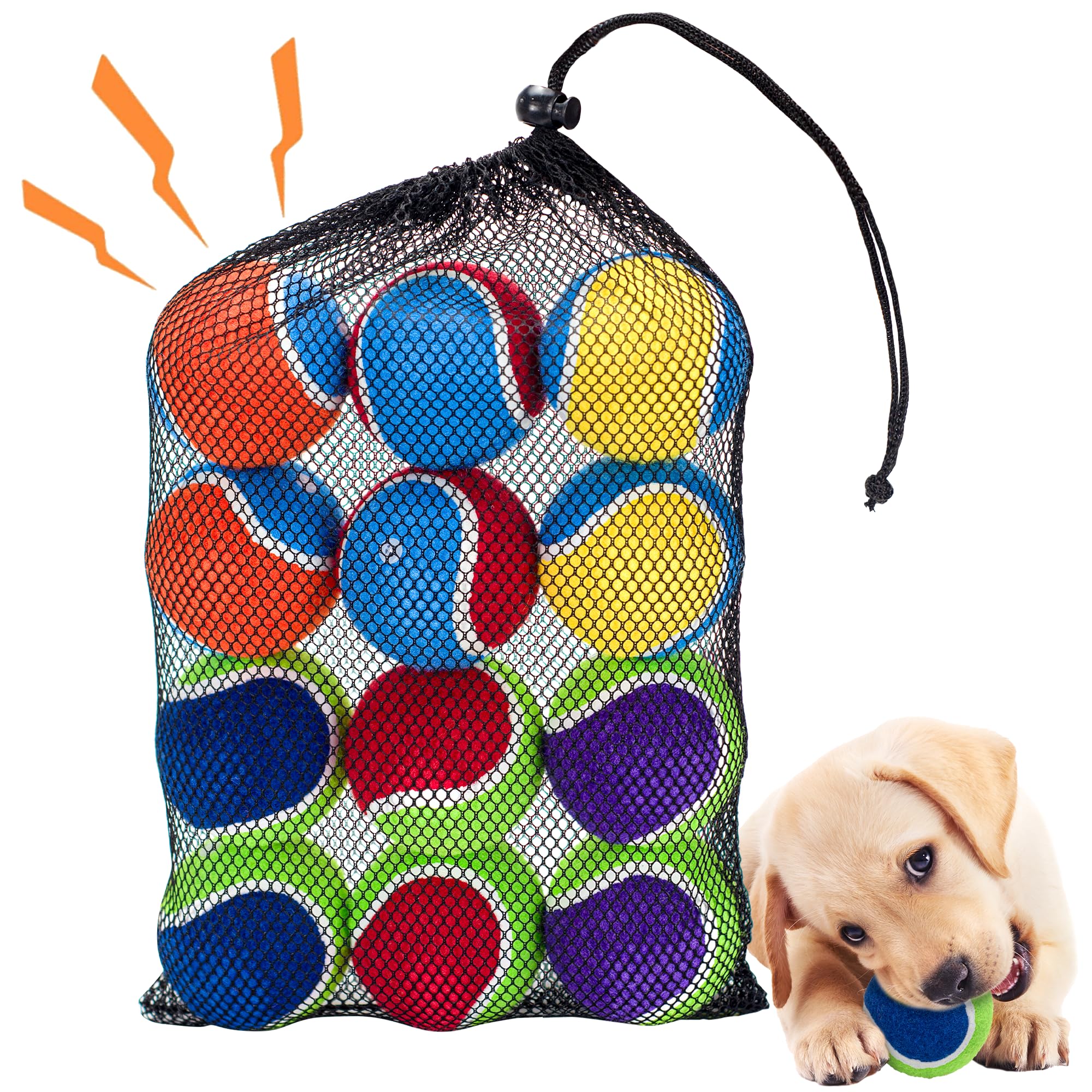 Ousiya balle sifflante 2-5 pouces pour chien, utile pour l’entraînement et le jeu extérieur