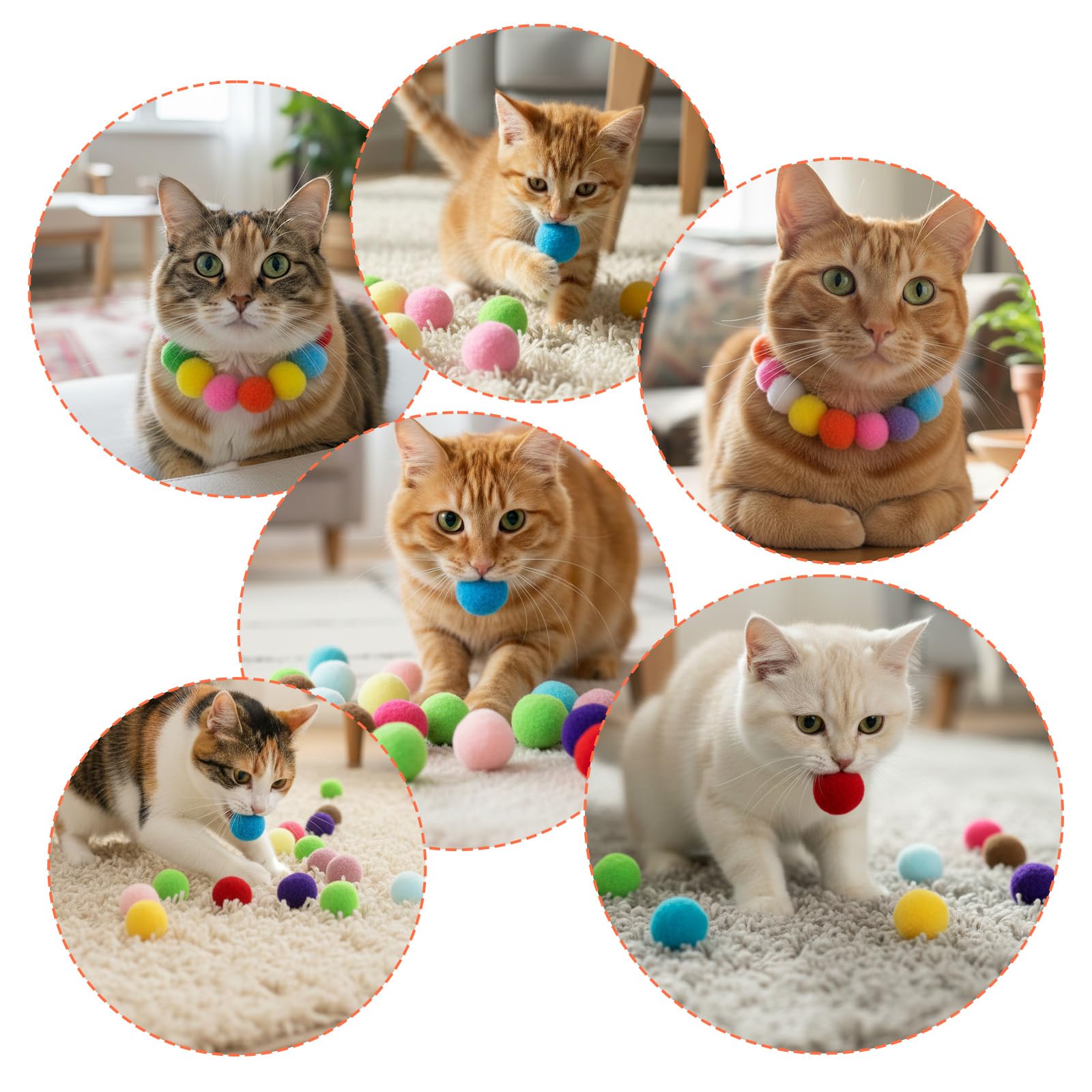 Utilisation intérieure avec les balles Pom Pom Ouligay.