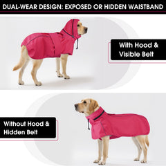 OUOBOB imperméable chien XXL — ajustement Velcro pour un maintien sûr et flexible.