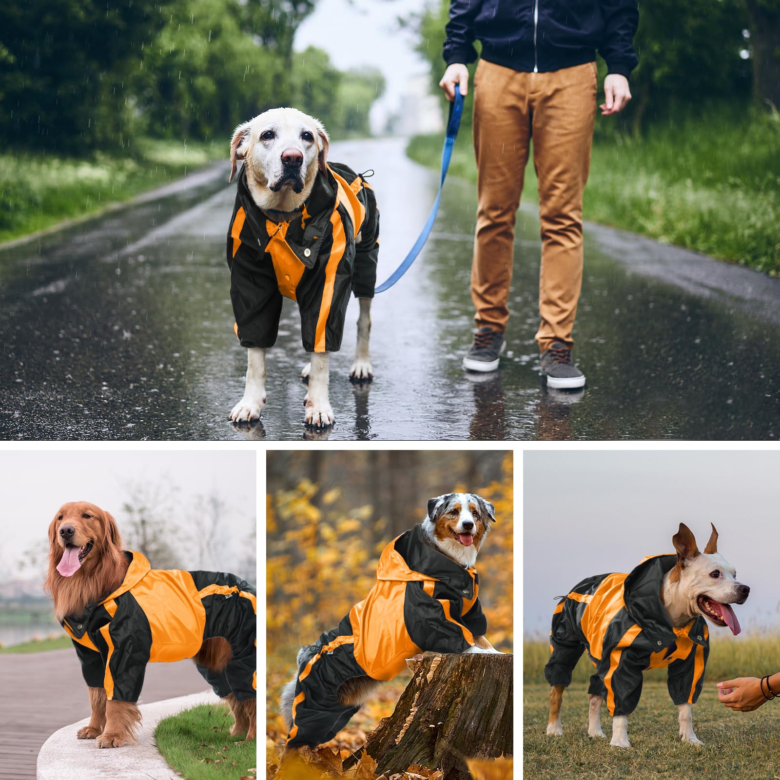 OUOBOB manteau-pluie-chien-grand-taille convient pour les races telles que labrador.