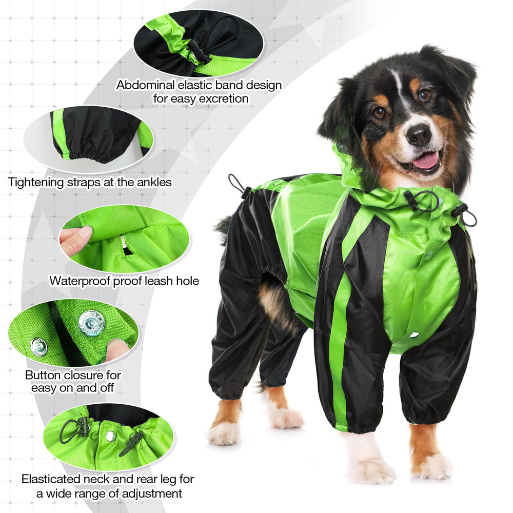OUOBOB poncho chien trou attache laisse pratique