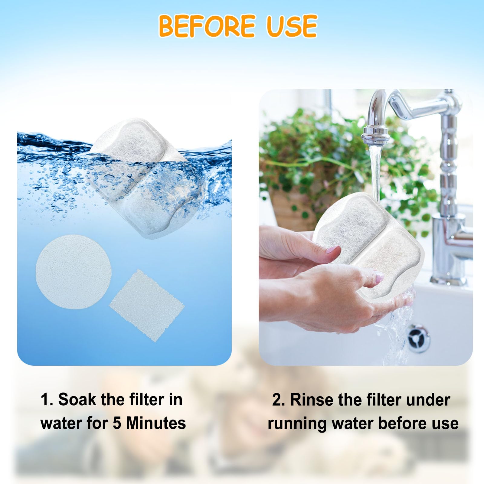 OUPUSES filtre coton PP, protection contre les blocages.