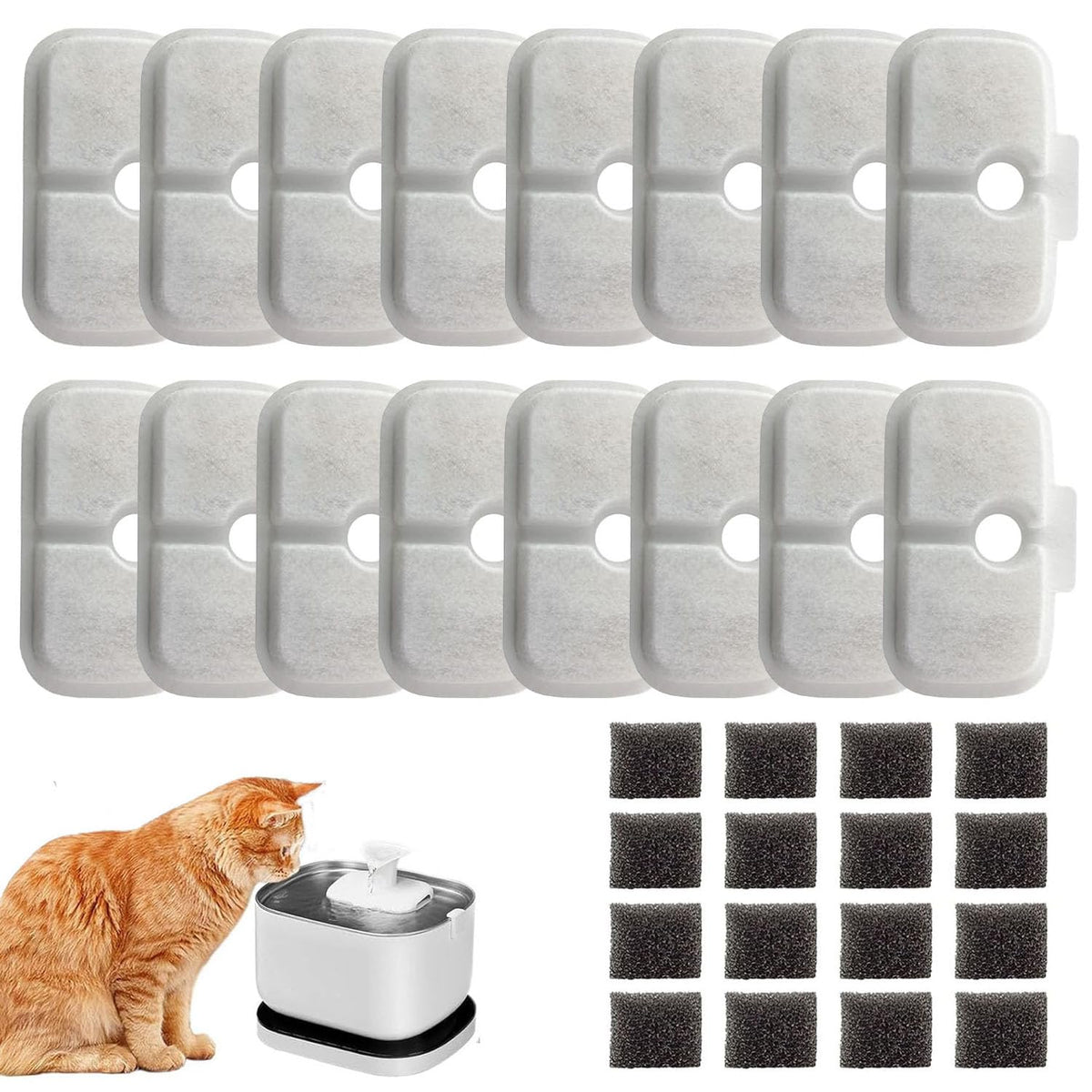 OUPUSES filtre-eau-chat Dockstream PLWF005: remplacement pratique pour eau propre.