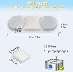 OUPUSES pré-filtre mousse WF120 – réduit les particules dans l'eau