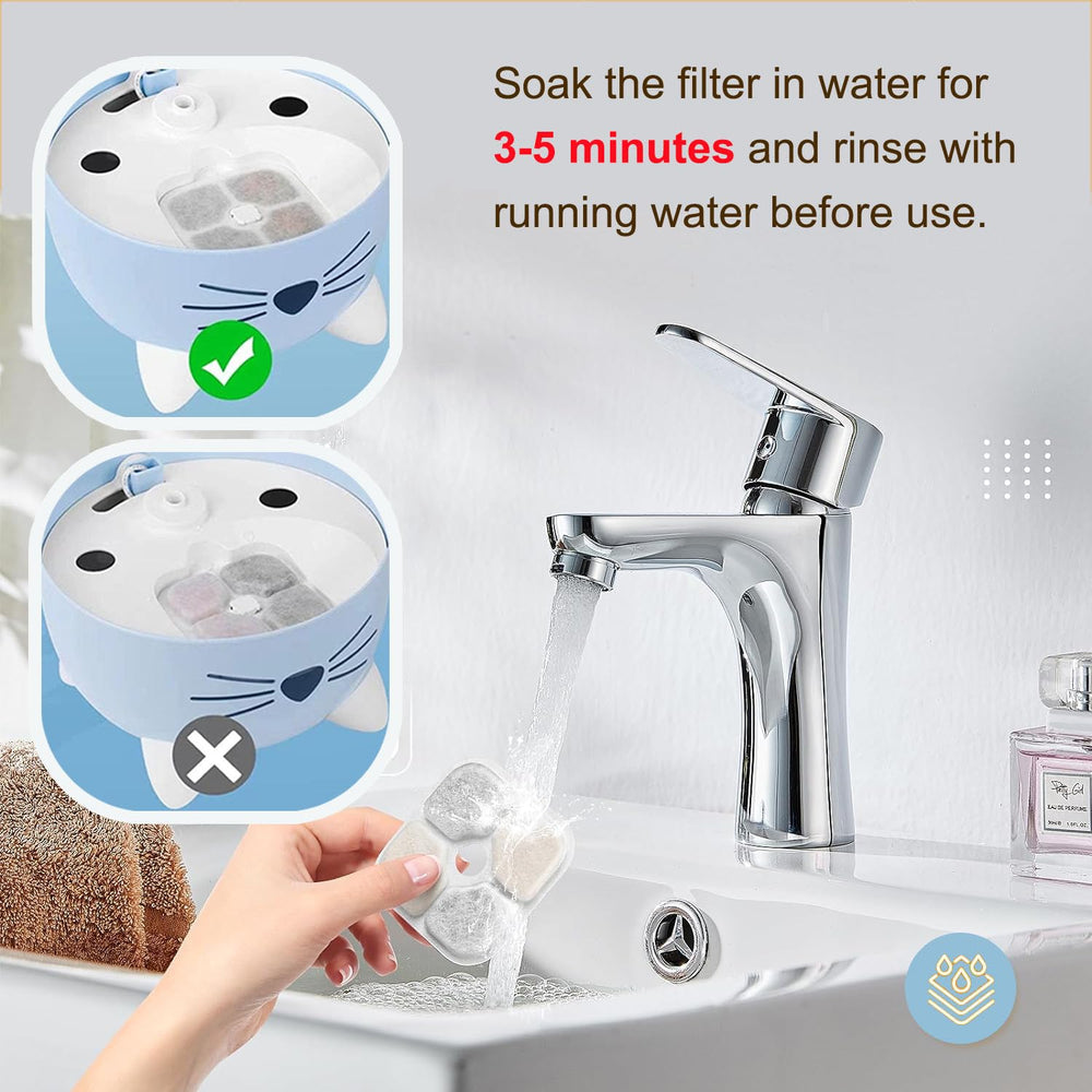 OUPUSES remplacement facile filtre fontaine Catit PIXI s’insère dans la pompe.