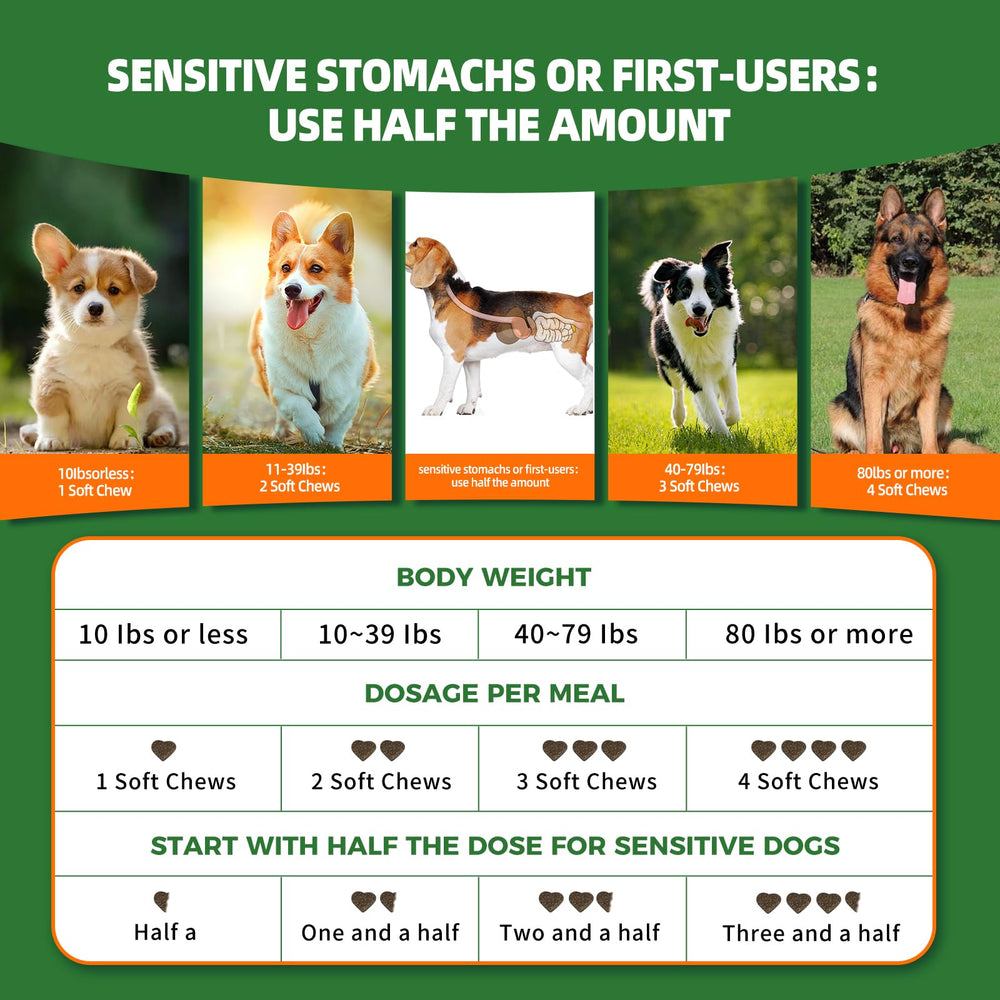 OurCares Gommes probiotiques pour chien usage quotidien pour tous les âges.