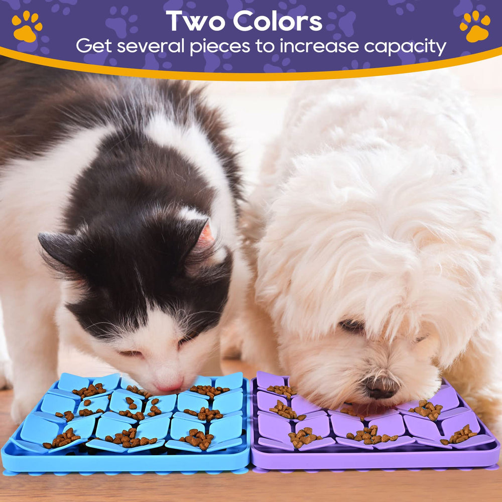 OurMiao enrichment-puzzle chien violet-07: occupation engageante pour les chiens seuls à la maison.