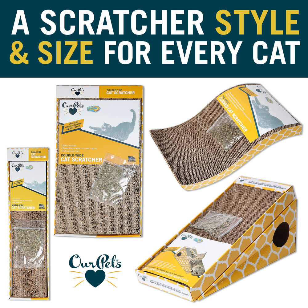 Our Pets Cosmic Cat Scratcher – utilisation en intérieur pour chats et espaces domestiques