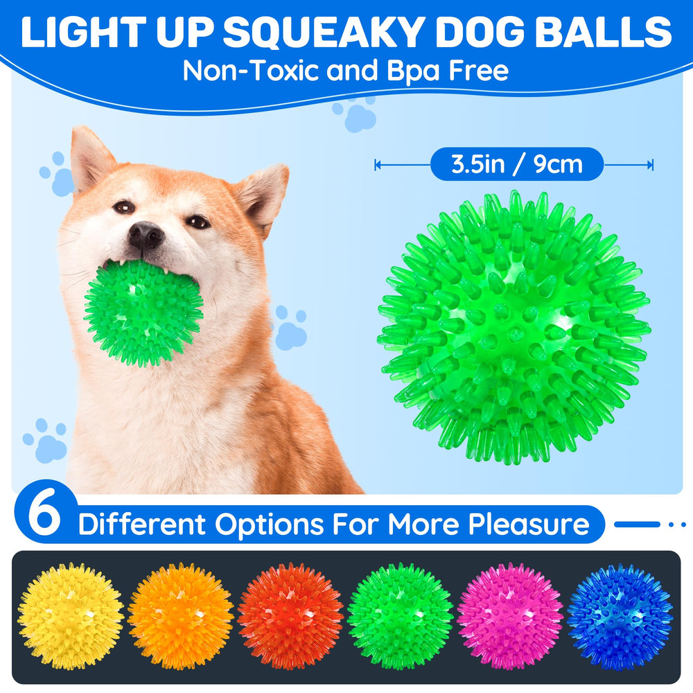 Balle Ousiya avec sifflet et lumière pour attirer l’attention du chien