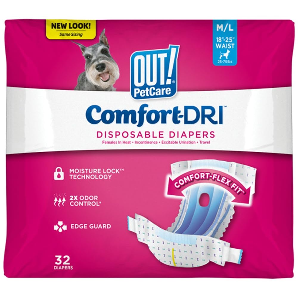 OUT! PetCare couches jetables chienne femelle confort optimal en déplacement