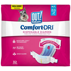 OUT! PetCare couches jetables chienne femelle confort optimal en déplacement