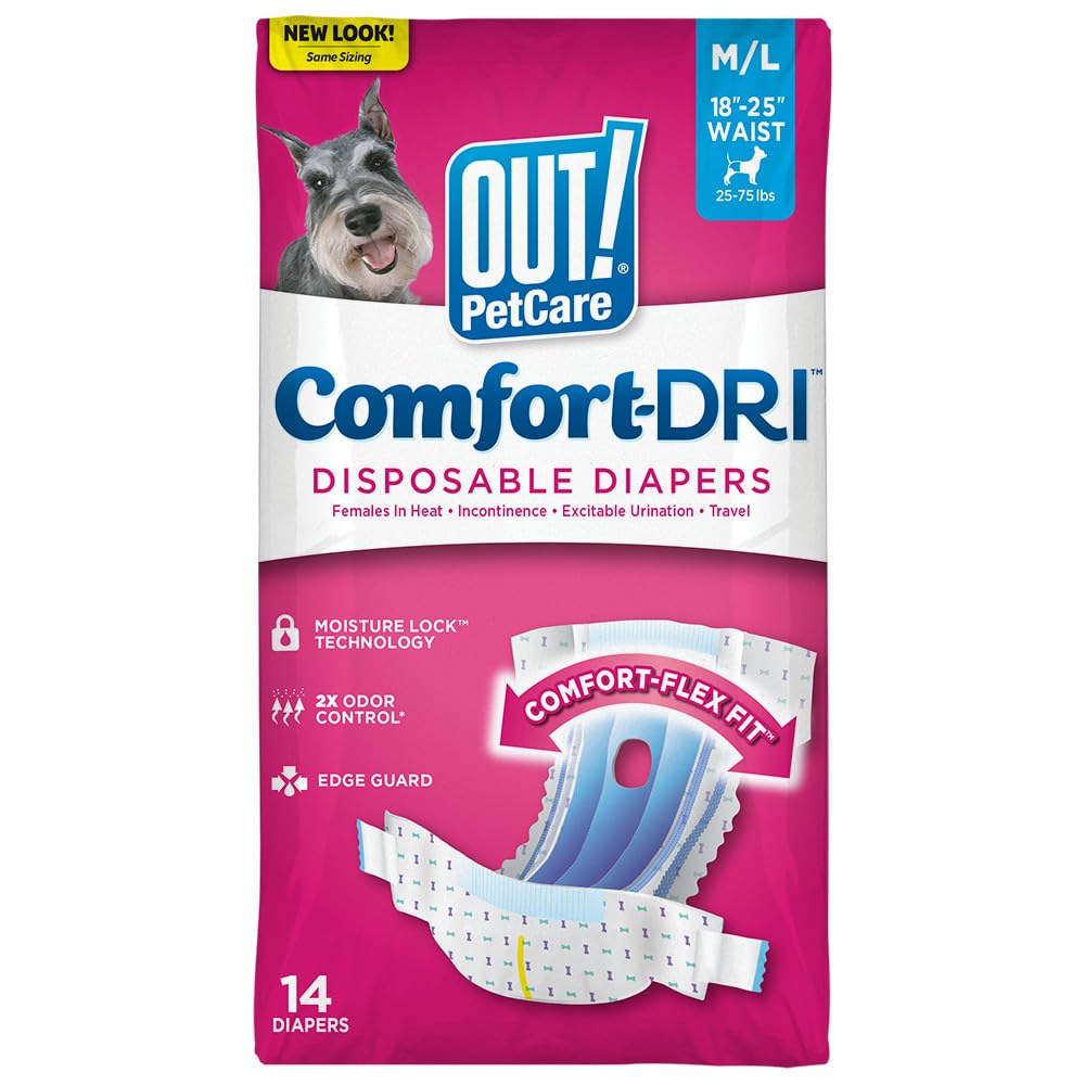 OUT! Petcare couches-pour-chien femelle ajustement-confort pour promenades et trajets