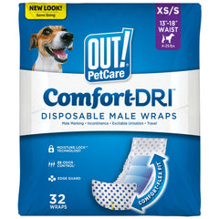 OUT! PetCare pansement male chien petit: protection fiable contre accidents et incontinence.