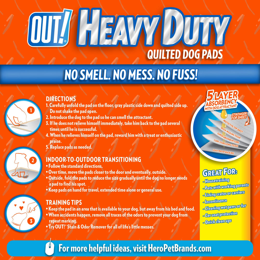 OUT! Tapis-pipi XXL lot de 30, propreté fiable à domicile