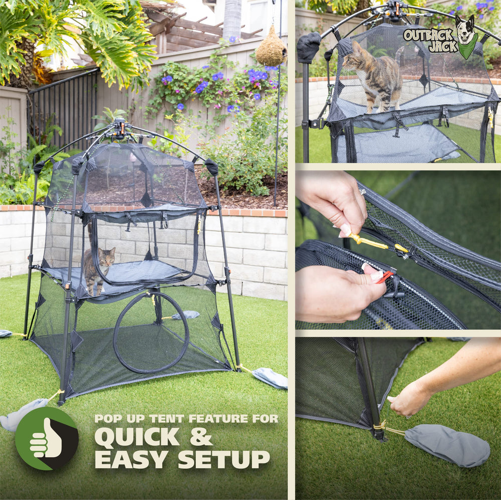 Outback Jack Catio: idéal en intérieur comme aire de jeu sécurisée.