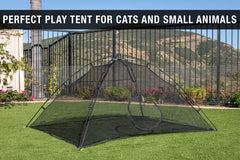 Outback Jack Tente Chat Grand – tunnel attachable pour exploration ludique.