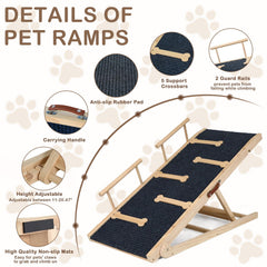 Cadre en bois robuste de la rampe Outdoor Diamond pour chien