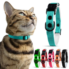 OutdoorBengal collier chat bleu, boucle de rupture pour sécurité quotidienne.