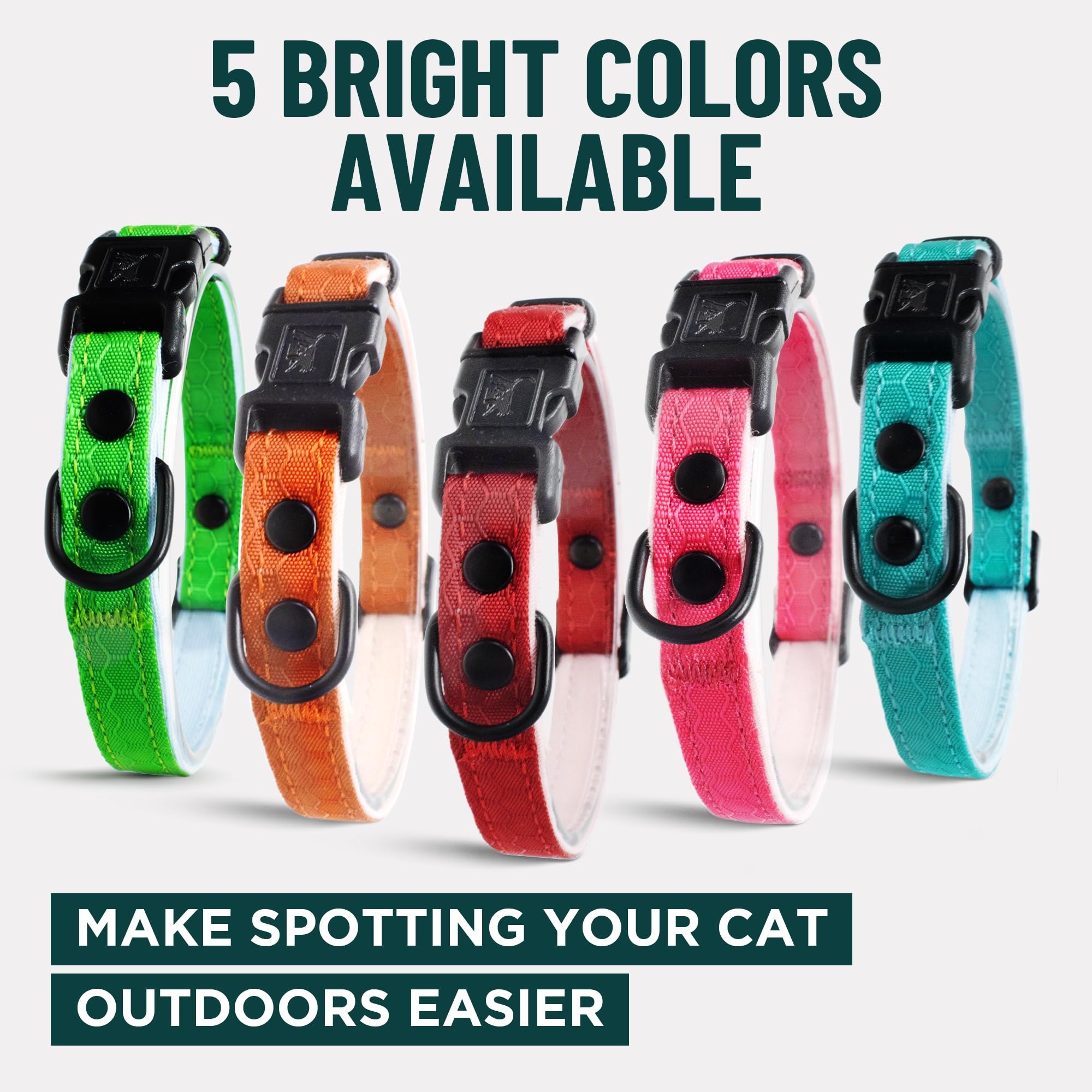 OutdoorBengal collier rouge résistant à l’usure pour usage quotidien.