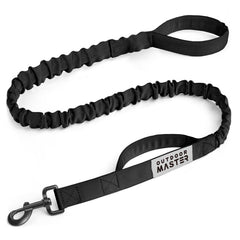 OutdoorMaster Bungee laisse-chien noir 4 pieds pour contrôle et confort lors des promenades