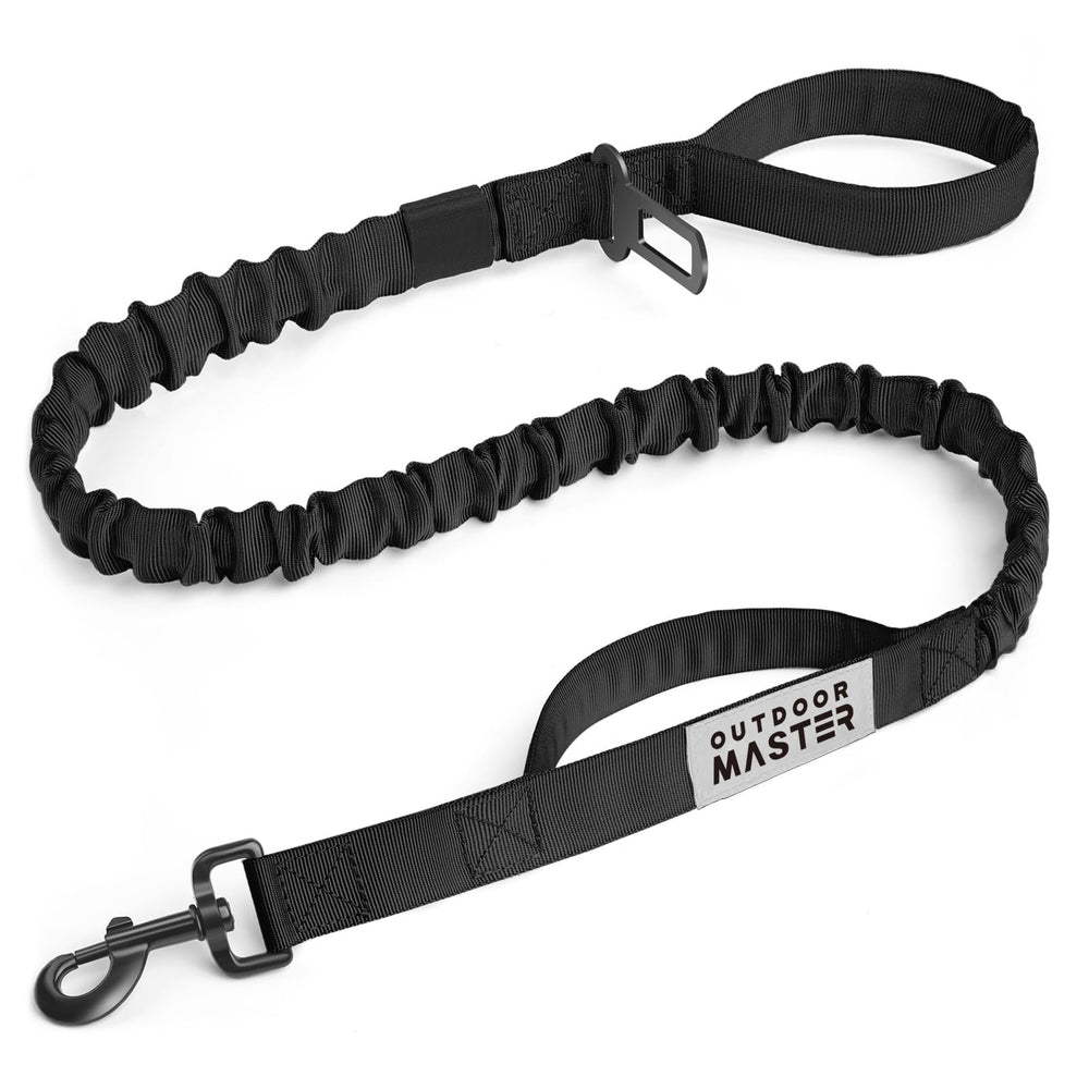 OutdoorMaster longe-bungee-chien-poignee-rembourree: confort et controle lors des promenades.