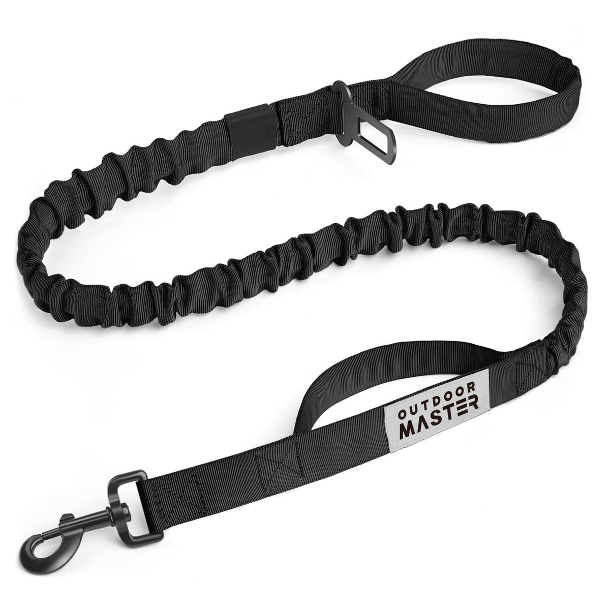 OutdoorMaster longe-bungee-chien-poignee-rembourree: confort et controle lors des promenades.