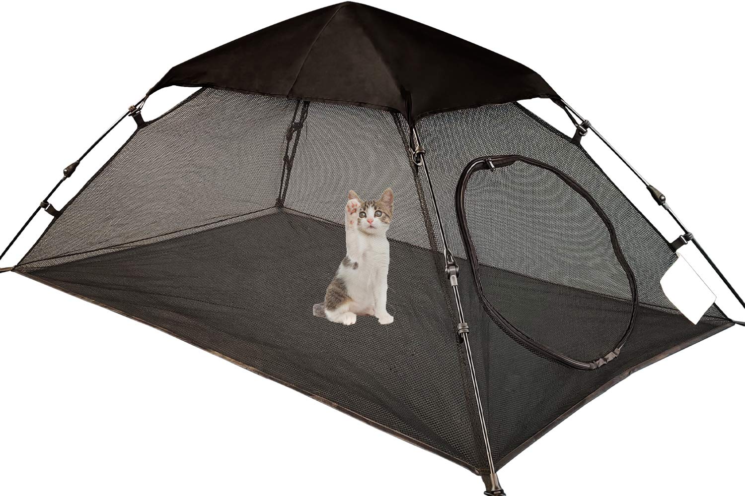OUTINGPET AICHIFAN Mini Tente pour chats à l'extérieur, ouverture large facilitant l'entrée