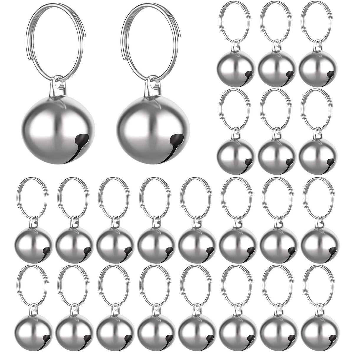 Outus cloche pour collier chat, petite cloche métallique légère et facile à attacher