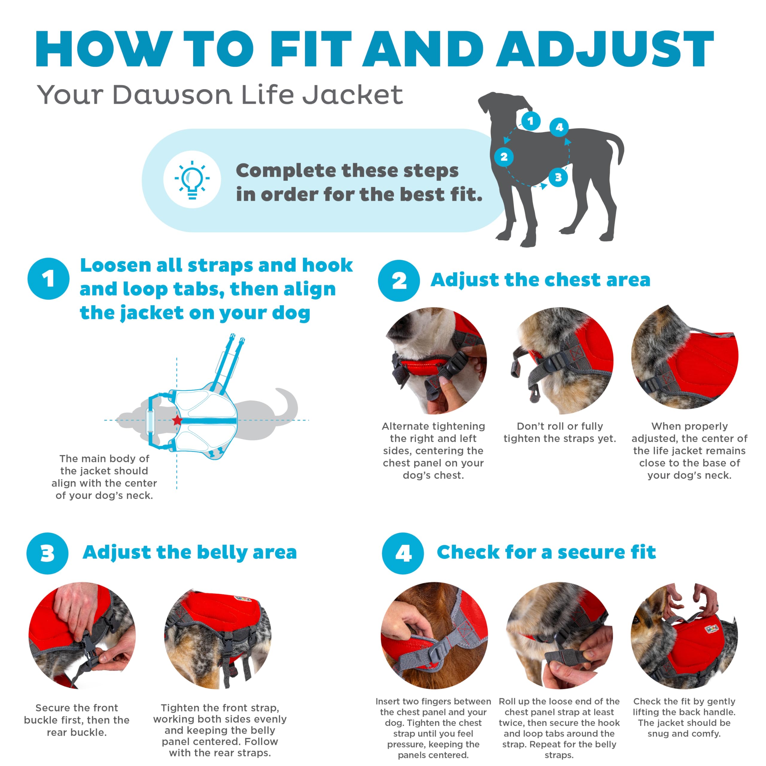 Outward Hound Dawson, sangles reglables, ajustement sûr pour tous les chiens.