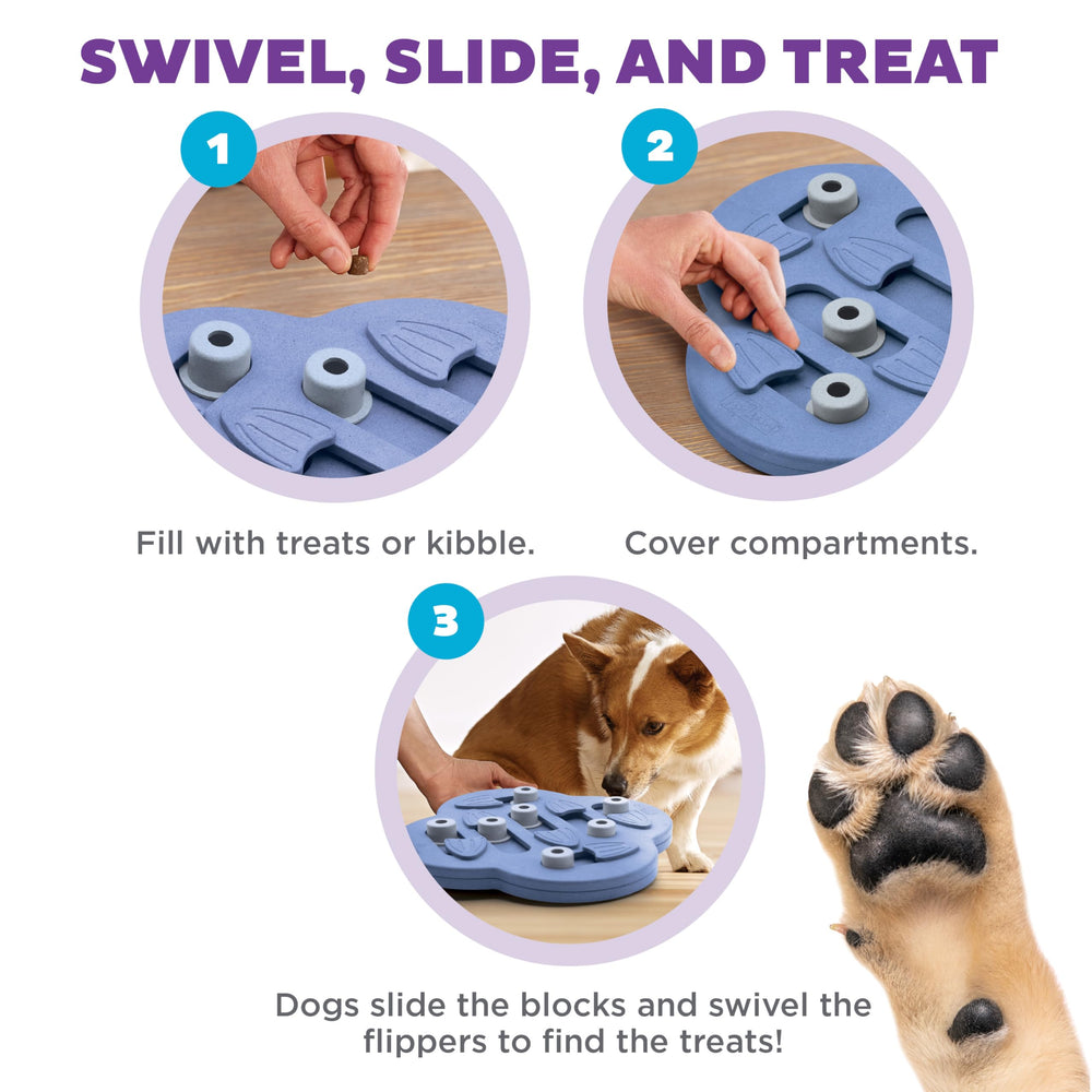 Outward Hound Hide N' Slide blocs-glissants défi progressif pour l’attention.