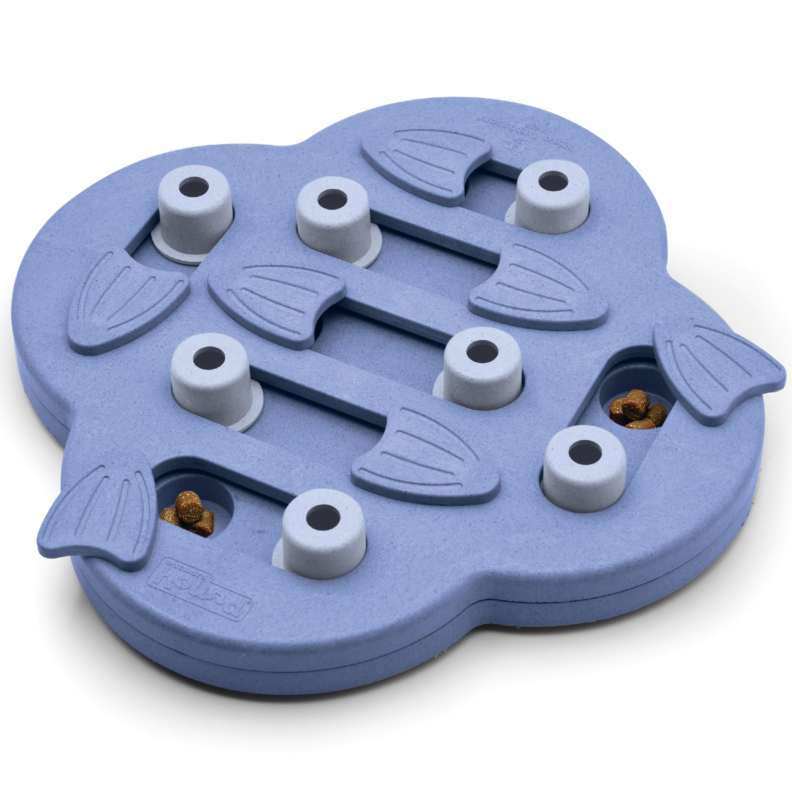 Outward Hound Hide N' Slide puzzle-visage stimulant la stimulation mentale lors du jeu.