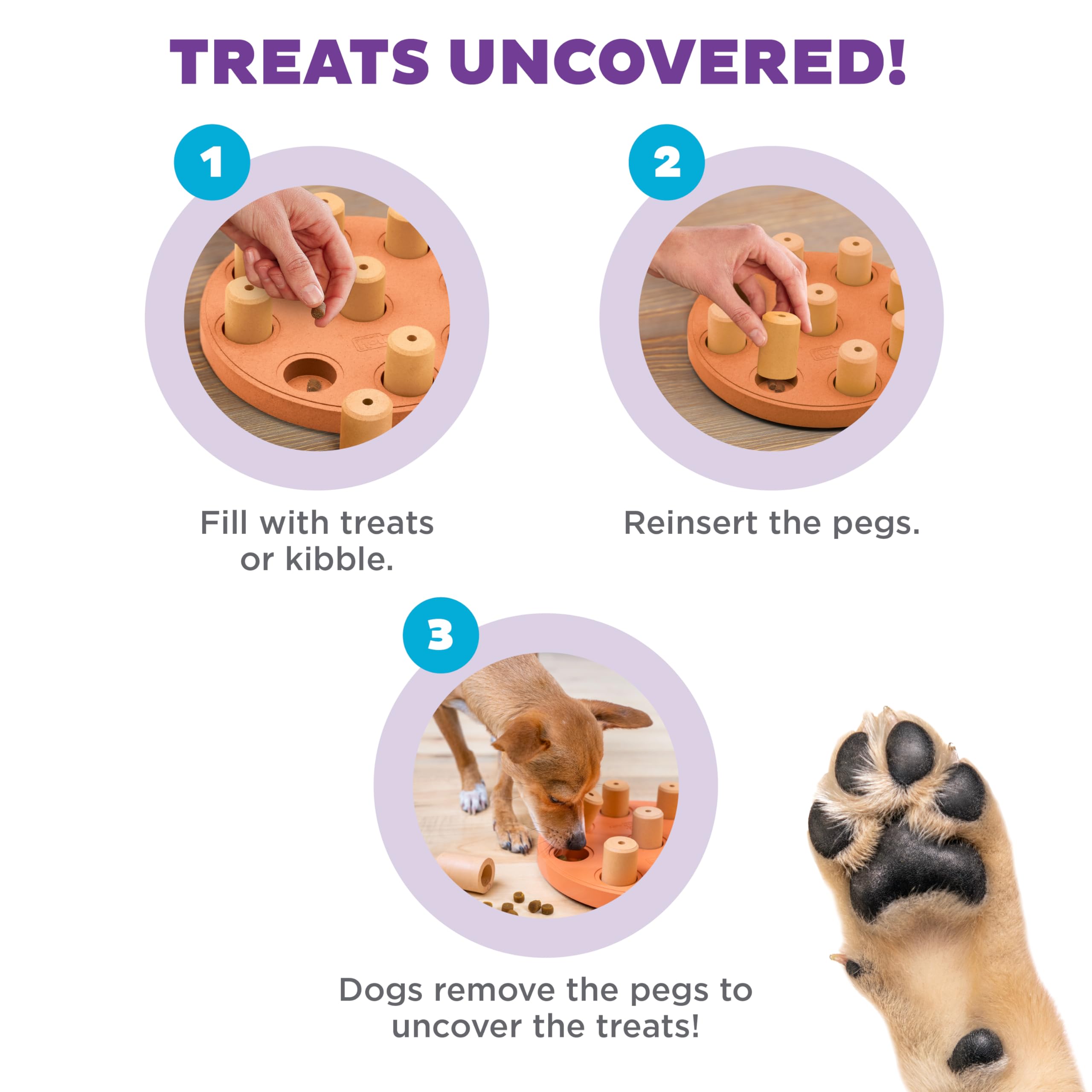 Outward Hound Dog Smart Puzzle: pions à déplacer, encourage le déplacement et la manipulation des objets