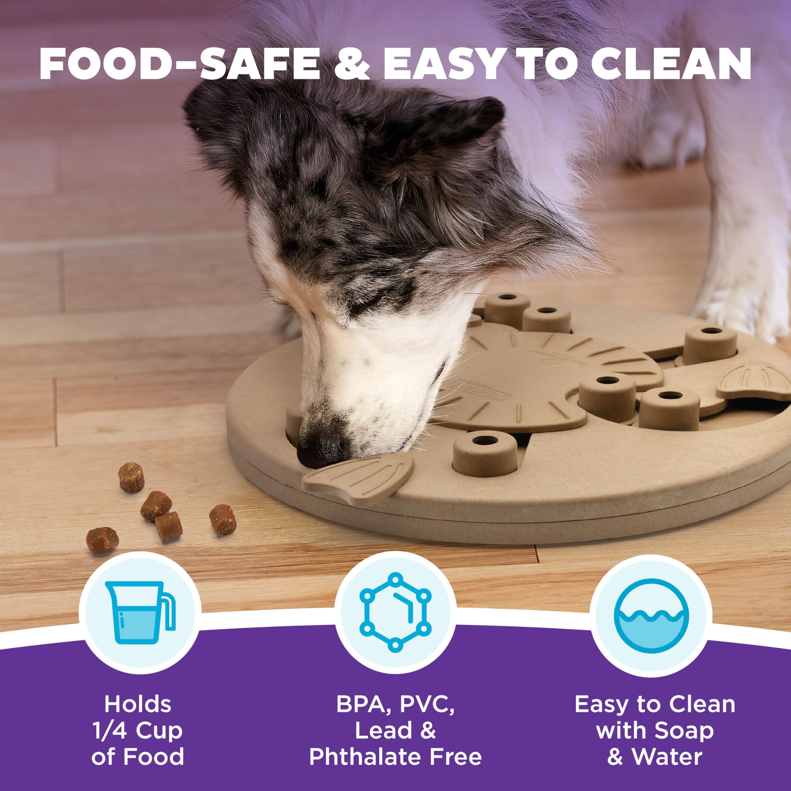 Outward Hound Dog Worker zone-delices: dispense des friandises et ralentit l’alimentation.