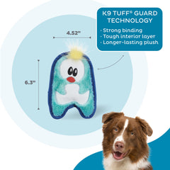 Outward Hound Durablez Minis pingouin avec sifflets géants pour stimulation auditive.