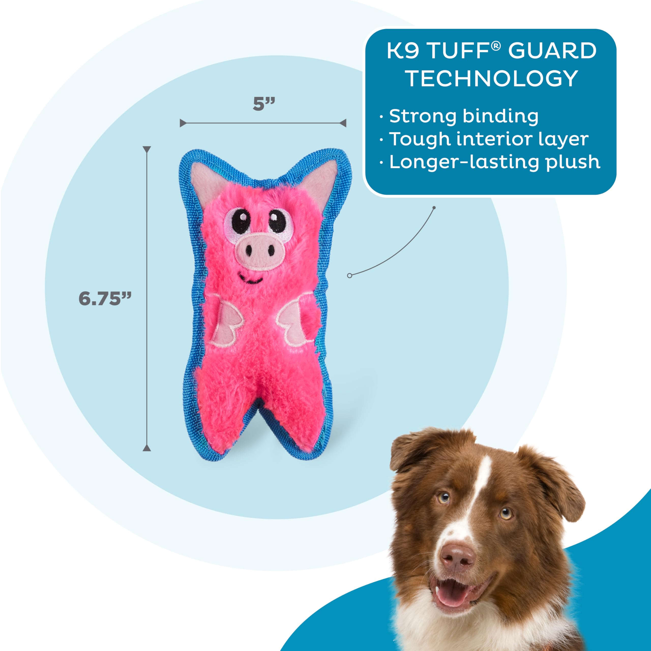 Outward Hound Durablez Minis sans garnissage, moins de dégâts et nettoyage facile.