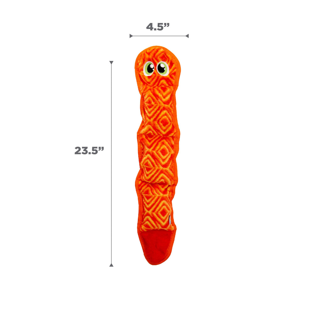 Outward Hound Durablez serpent-jouet-rose-peluche: couleur attrayante pour moments câlins.