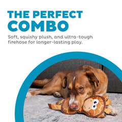 Outward Hound Fire Biterz girafe-face: jouet durable idéal pour les jeux interactifs.