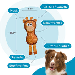Outward Hound Fire Biterz girafe-matiere-tuyau-incendie: texture résistante pour mordiller en sécurité.