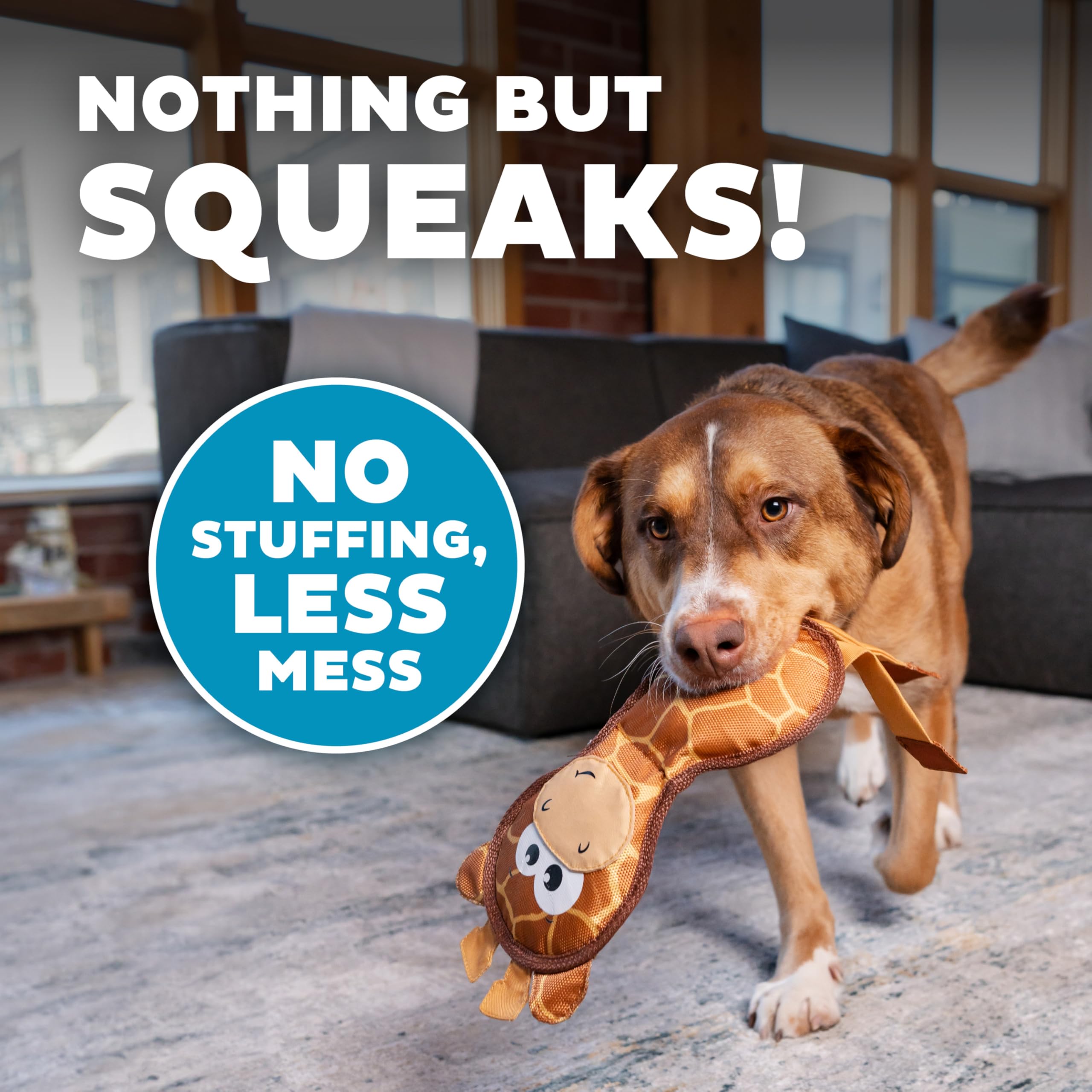 Outward Hound Fire Biterz girafe-sifflet: son attractif qui captive le chien pendant des heures.