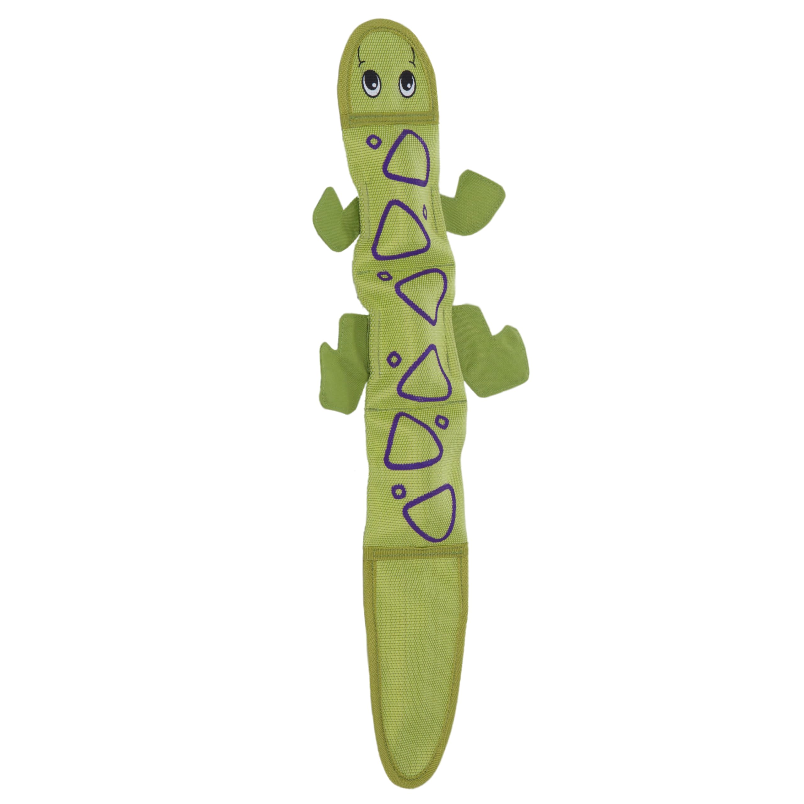 Outward Hound Fire Biterz Lézard Vert Peluche ludique pour jeux actifs