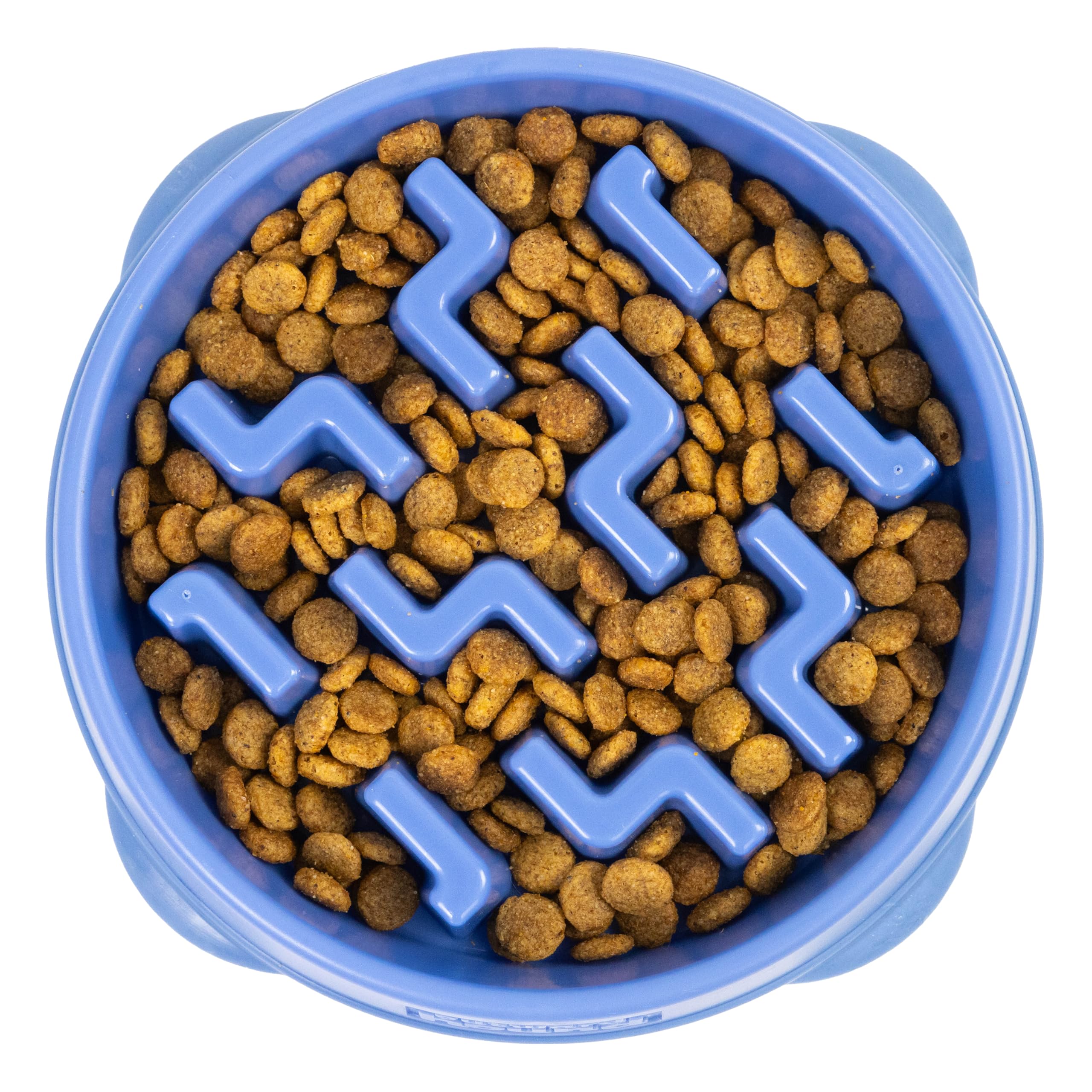 Bol lent moyen Outward Hound, 2 tasses, ralentit l’alimentation des chiens et chats.