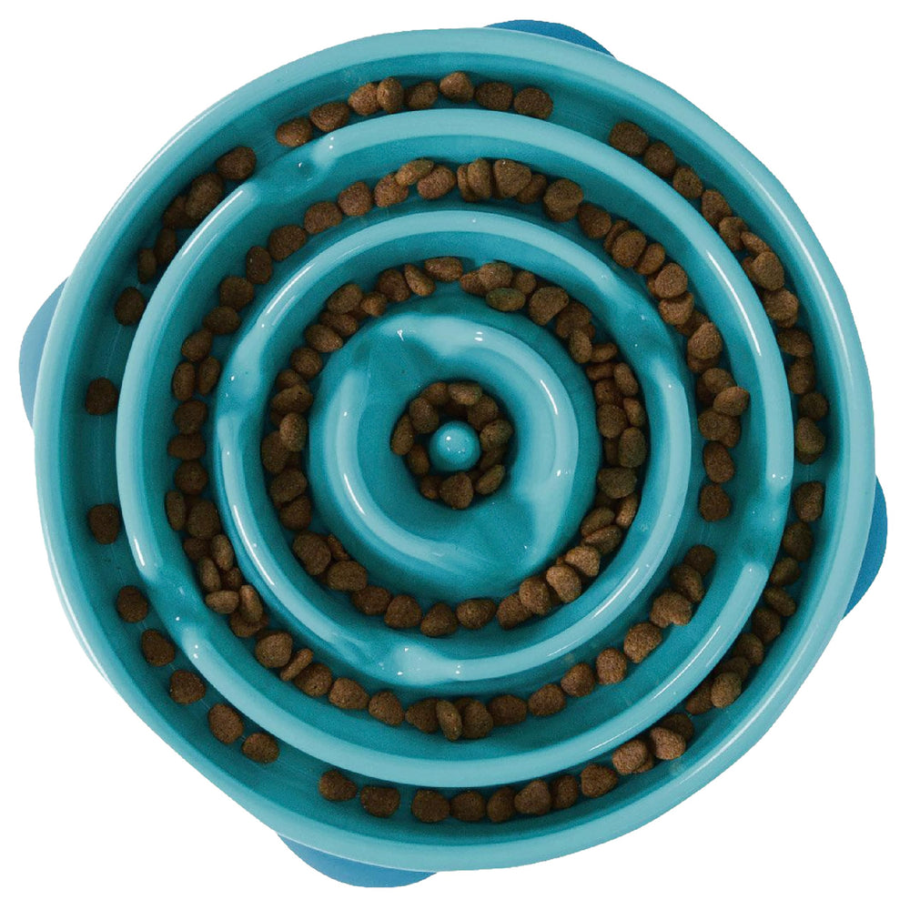 Outward Hound Fun Feeder Slo Bowl, motif 4-tasses, repas plus lent.