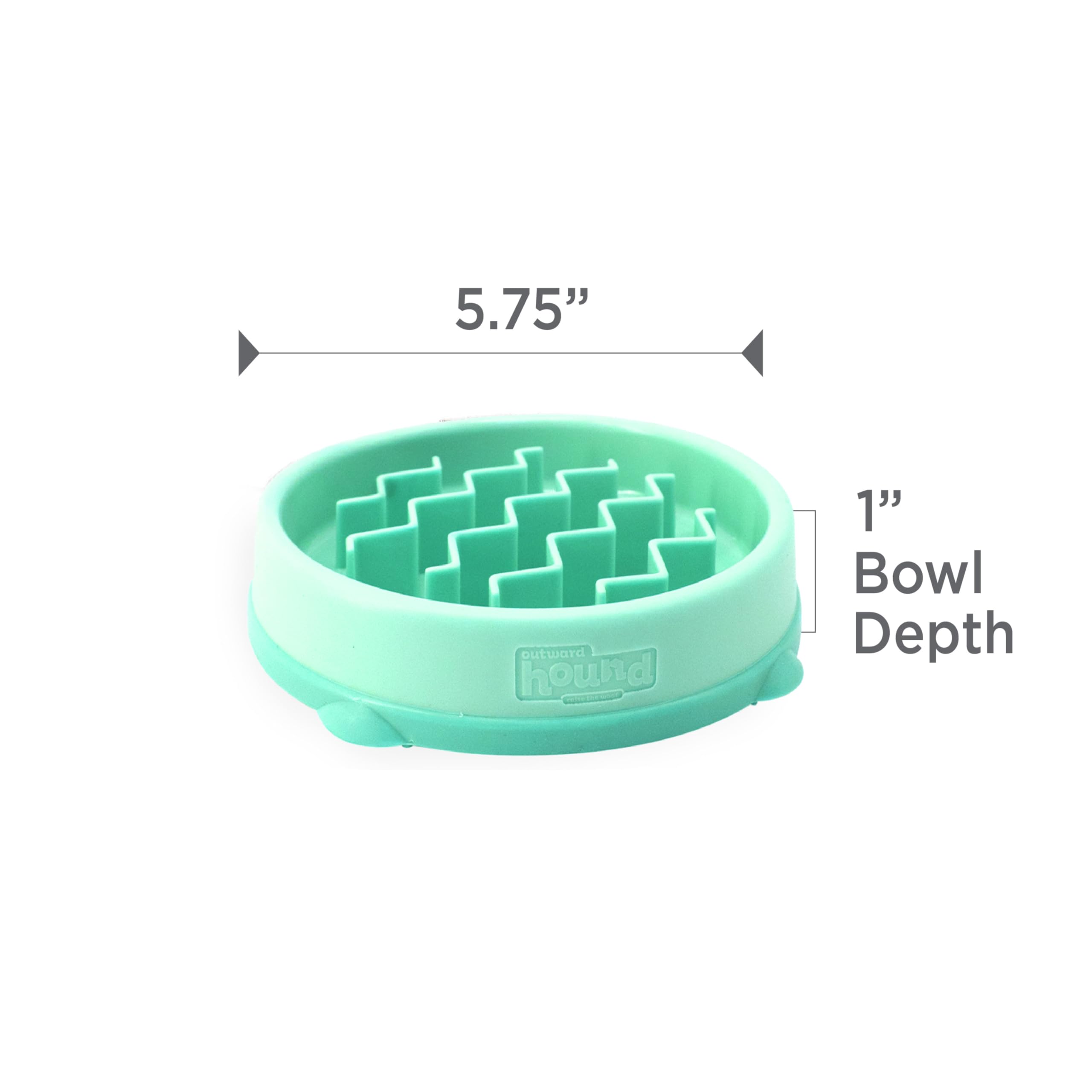 Outward Hound Slo Bowl Menthe sans BPA, repas plus sûrs.