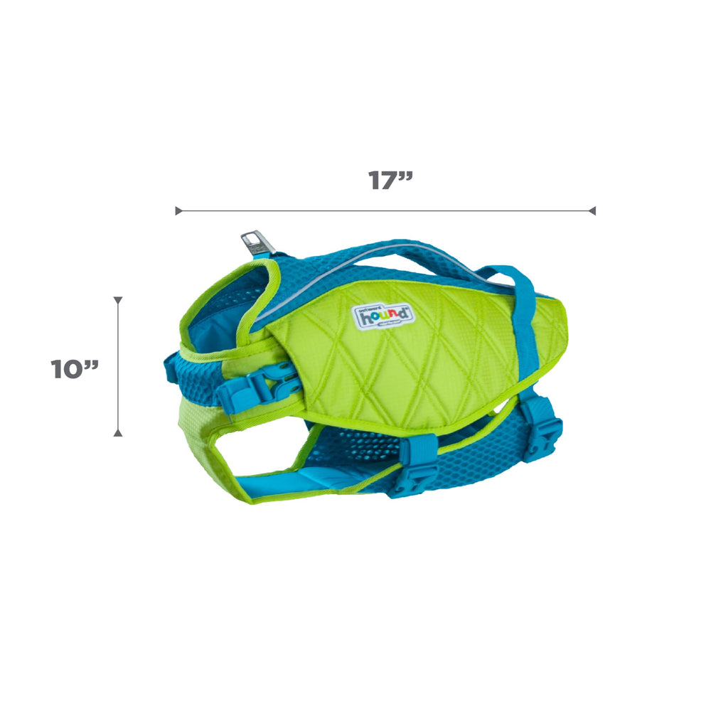 Gilet Outward Hound Standley Sport en vert brillant pour une meilleure visibilité.