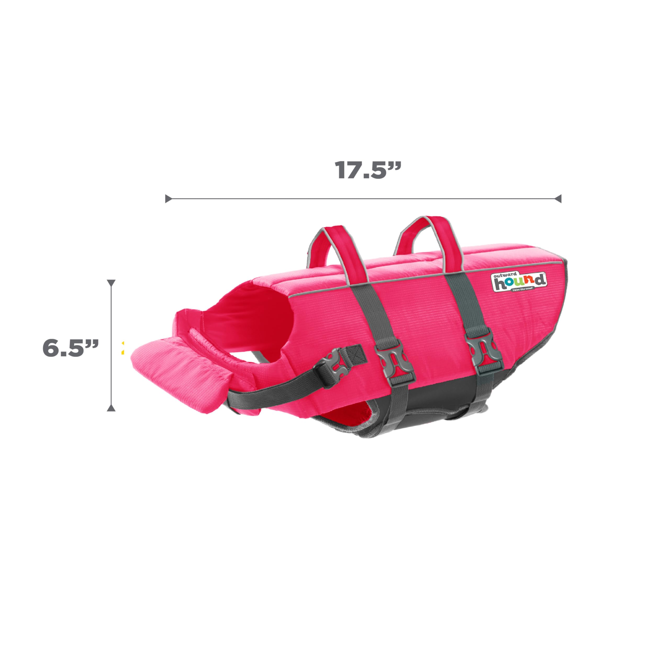 Outward Hound Granby Splash Pink, texture ripstop, matériau léger et durable pour l’eau.