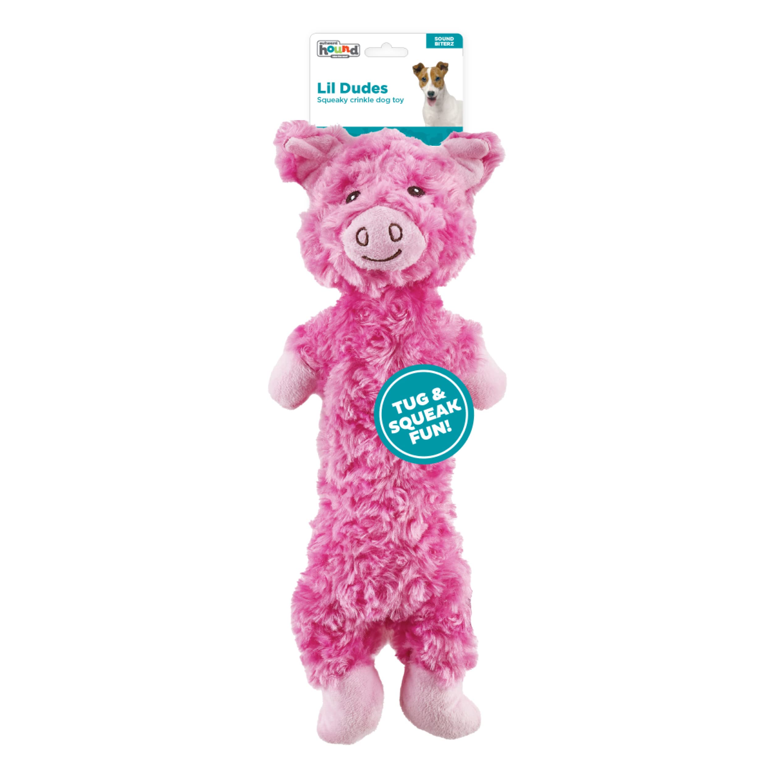 Outward Hound Lil' Dudes Cochon – animal de ferme mignon et divertissant